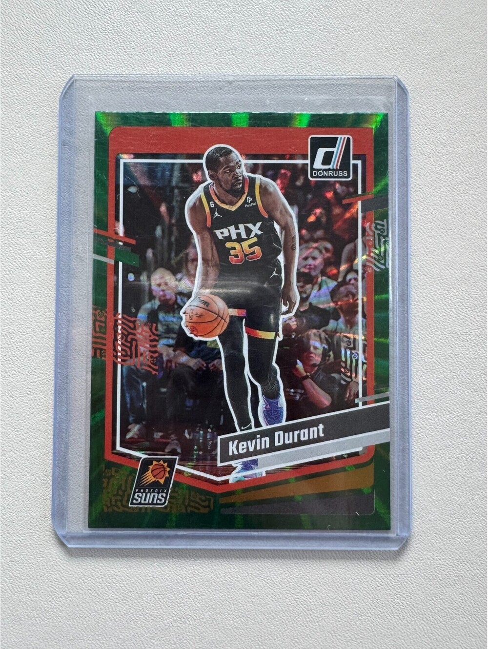2023 - 2024 Panini Donruss #35 Kevin Durant Green Laser Suns Phoenix Suns Near M